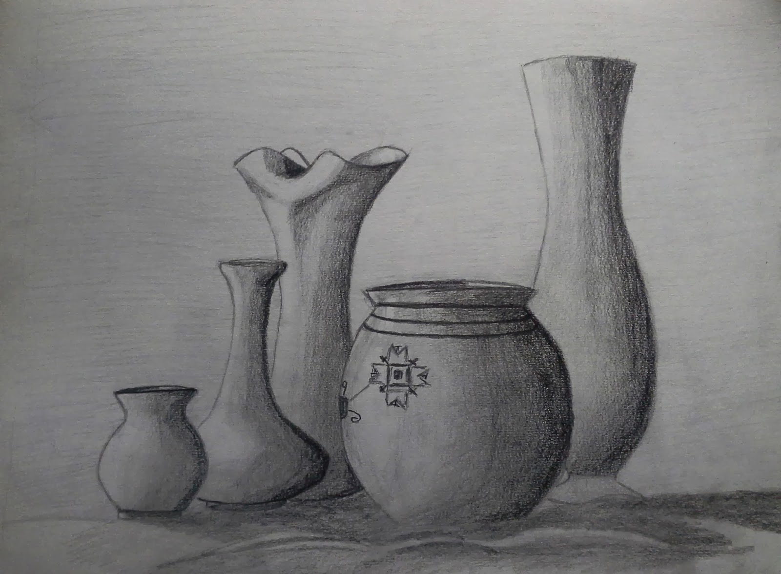 Современная ваза рисунок
