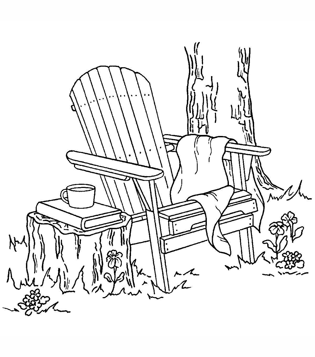 Трафарет Adirondack Chair