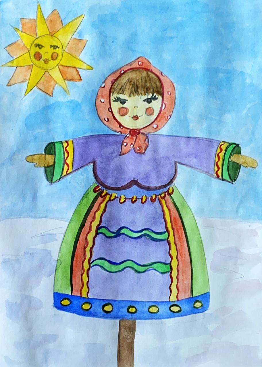 😃 Рисунок на Масленицу детский в школу