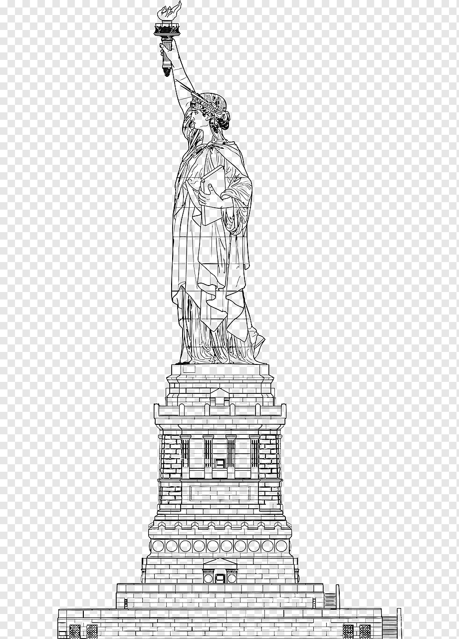 Статуя свободы чертеж