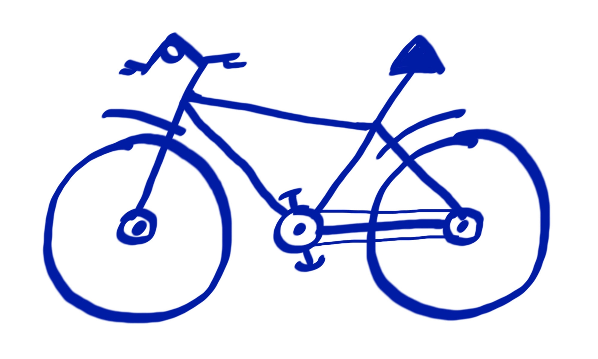 Нарисовать велосипед и мяч