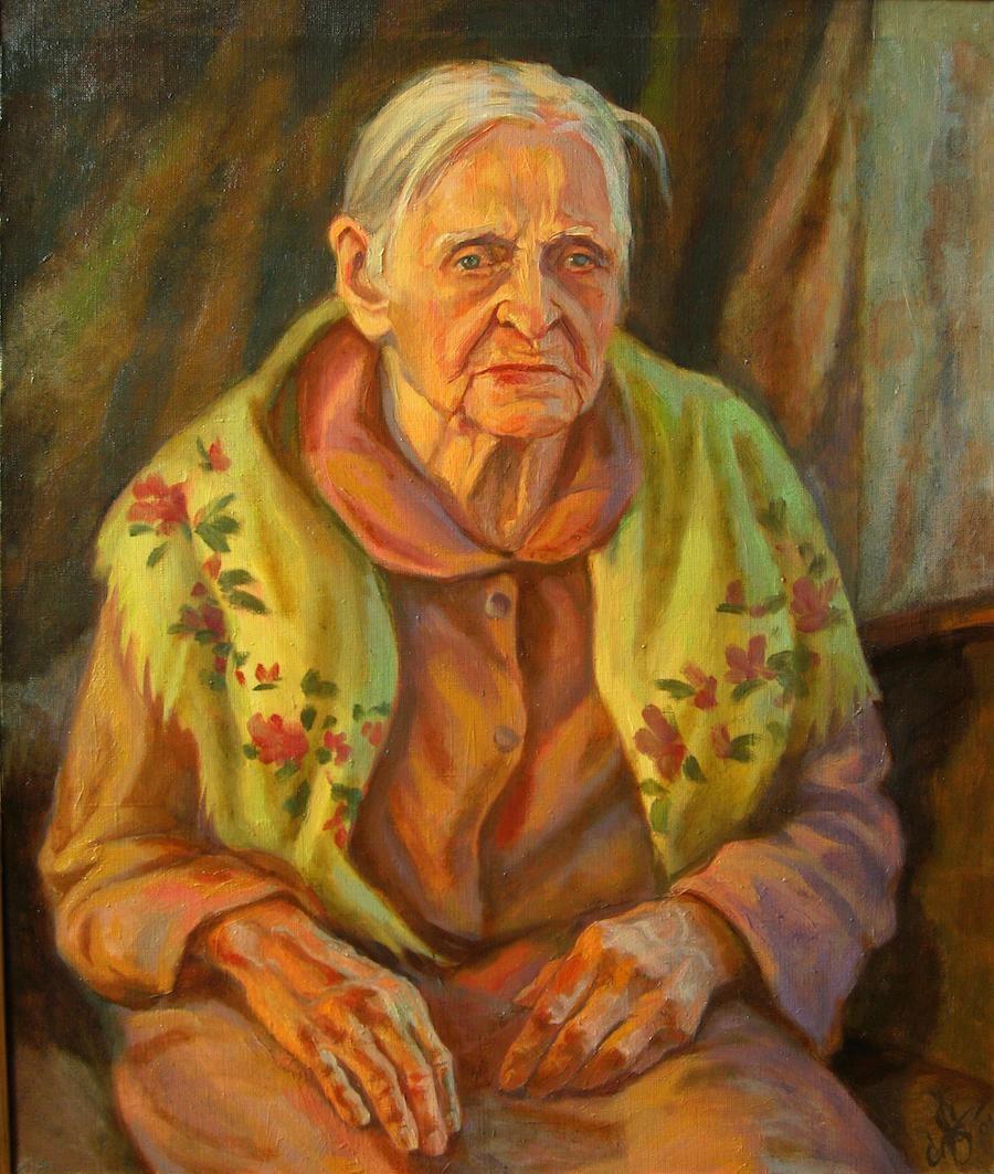 Создаем живописный портрет пожилого человека. Портрет бабушки. Портреты пожилых людей. Старушка живопись. Портрет пожилого человека.