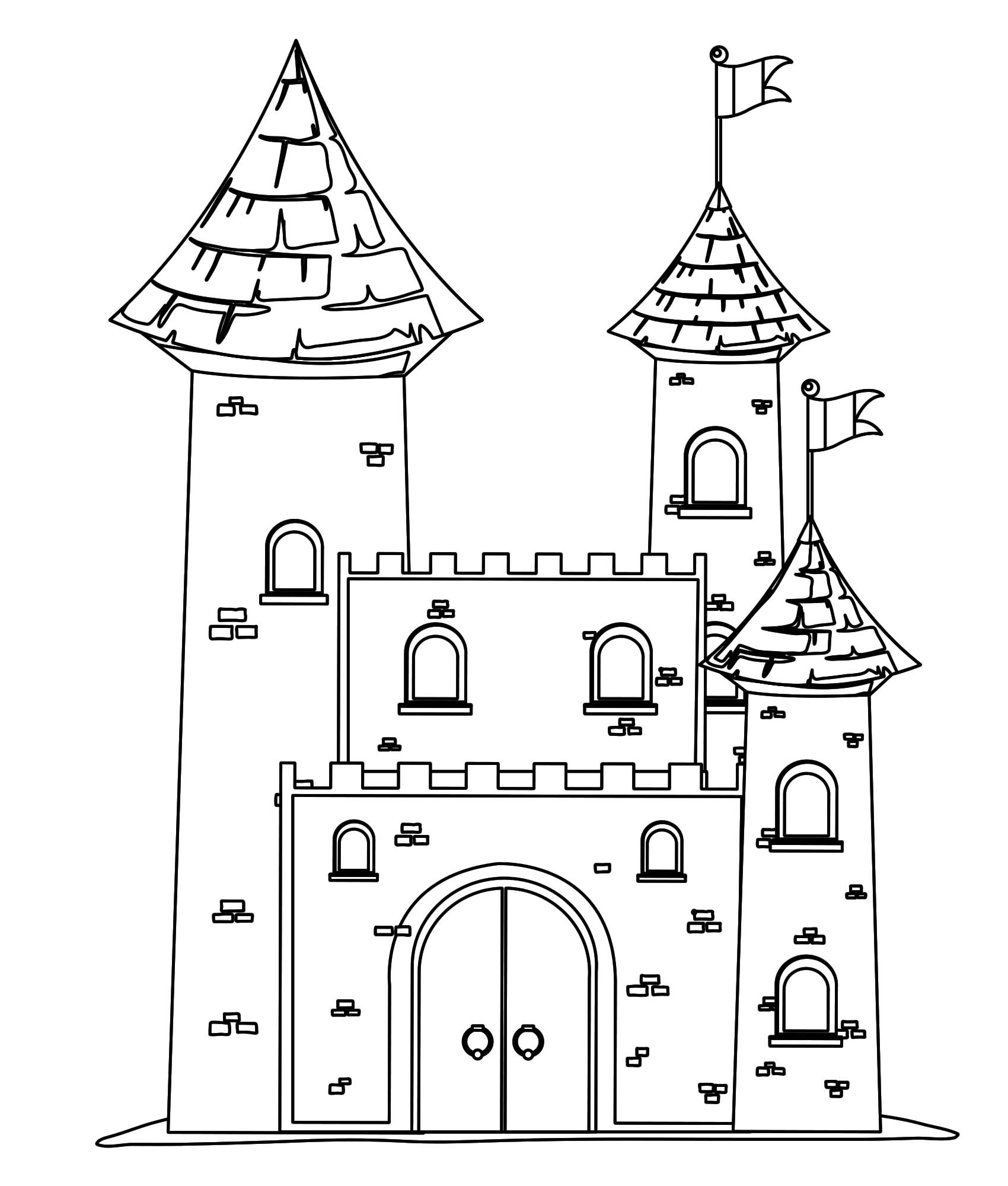 Векторы по запросу Замок раскраска - страница 5