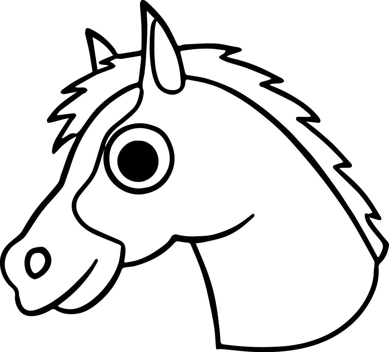 Морда лошади рисунок (43 фото) » Рисунки для срисовки и не только