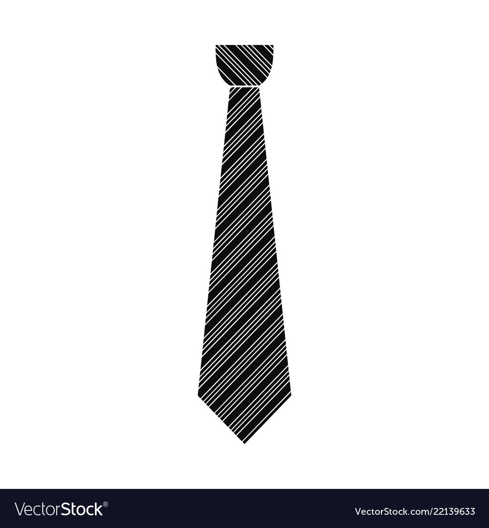 Контур галстука на белом фоне