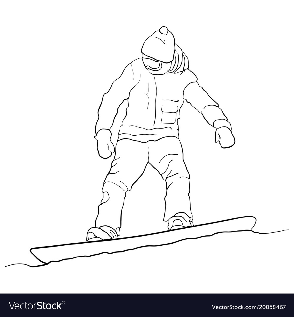 Векторы по запросу Рисунок сноуборде