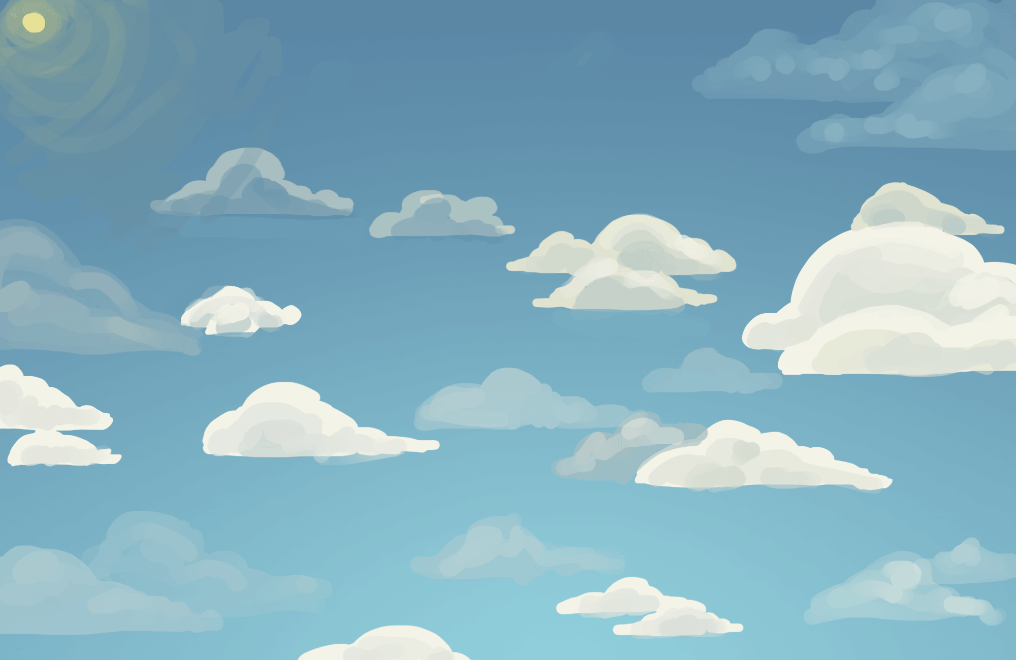 Раскраска облака в небе для детей и взрослых