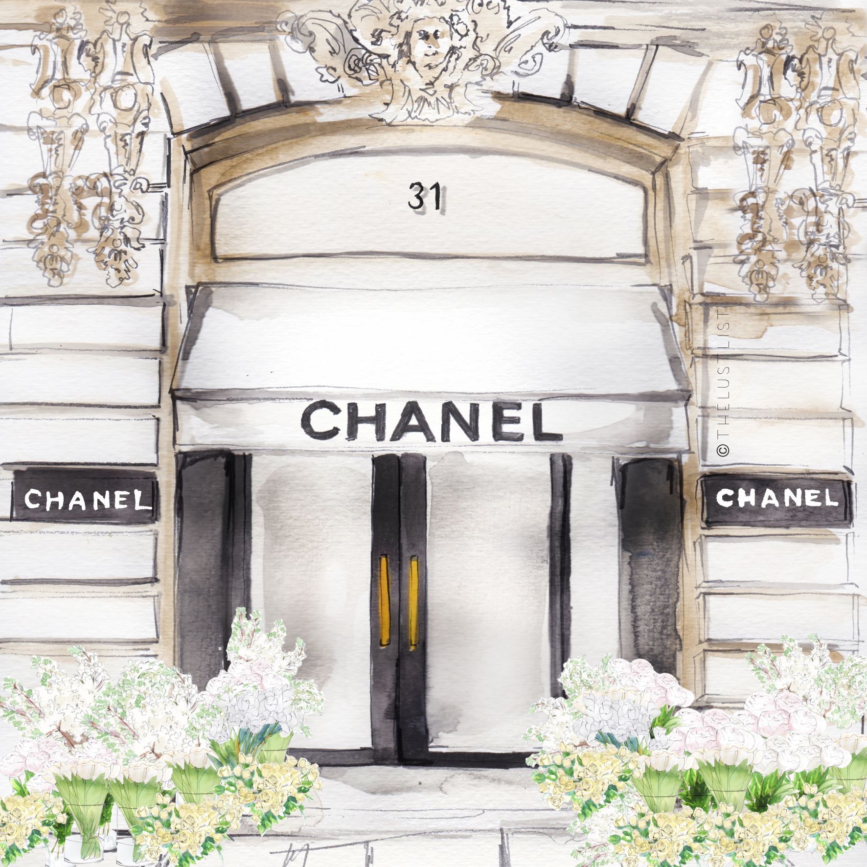 Витрина рисунок Chanel