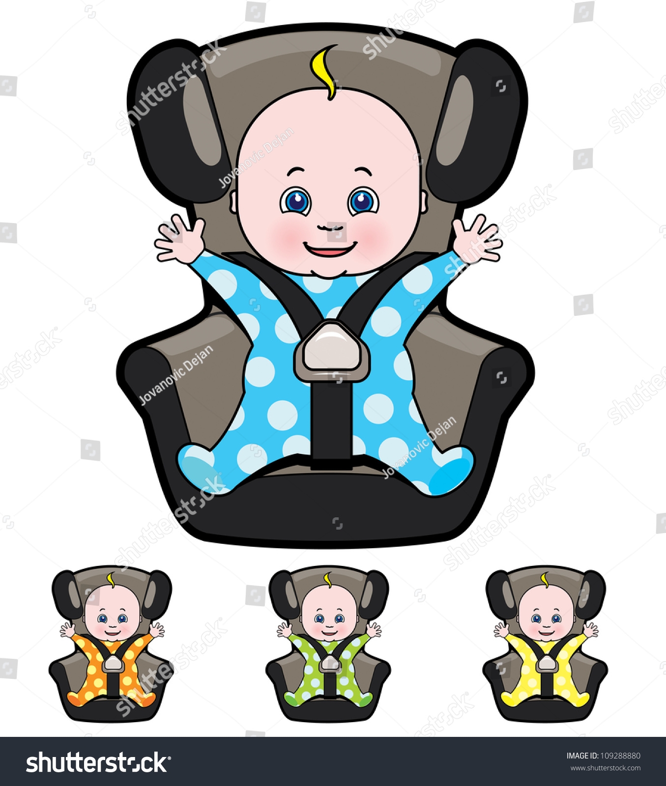 детское кресло автомобильное рисунок