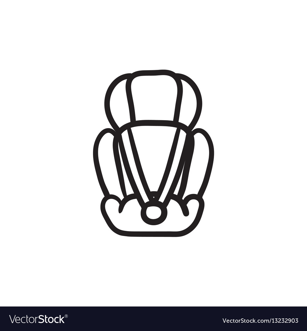 детское кресло автомобильное рисунок