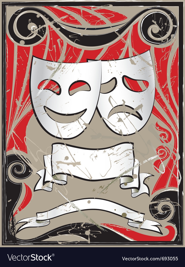 Театральные маски для афиши