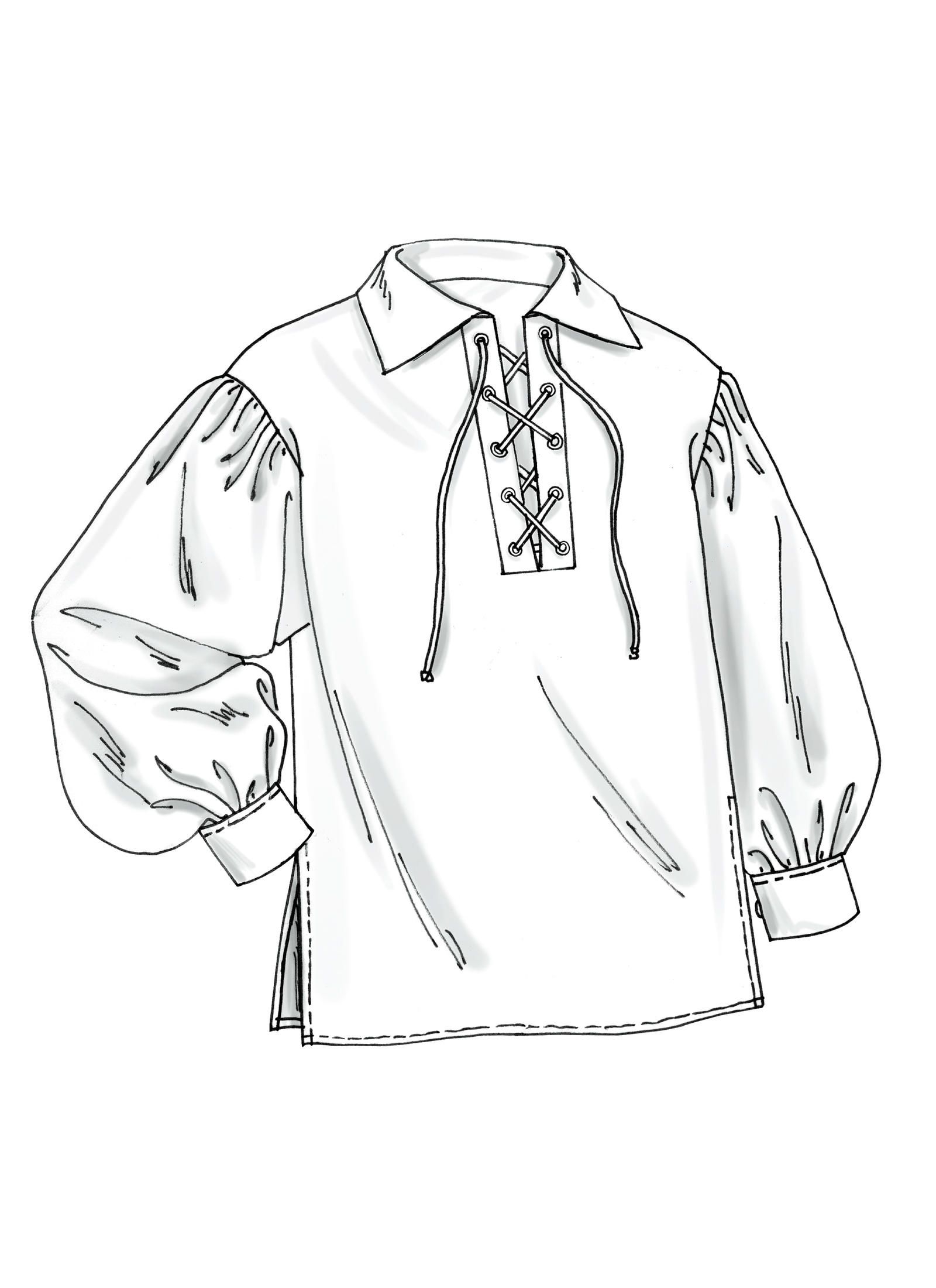 Референс рисунок мужская одежда 19 века рубашка с воротником спереди