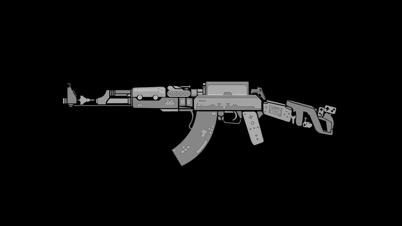 АК-47 автомат Минимализм