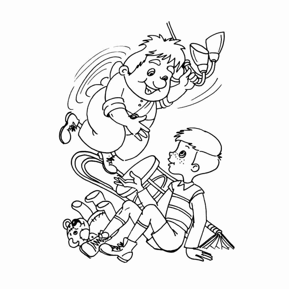 Рисунок к сказке малыш и карлсон