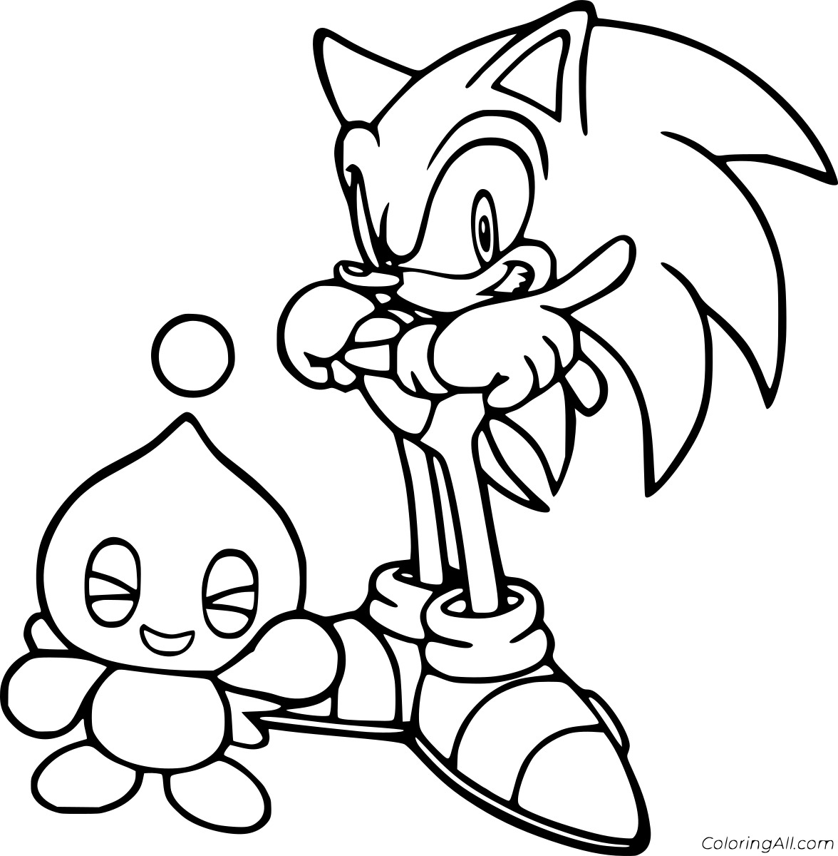 Cheese Sonic Coloring Pages