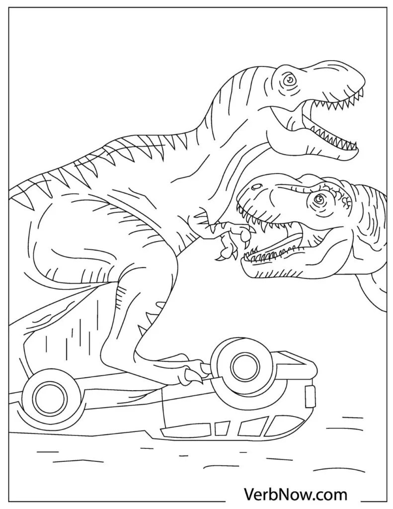 Раскраска Jurassic World Торо