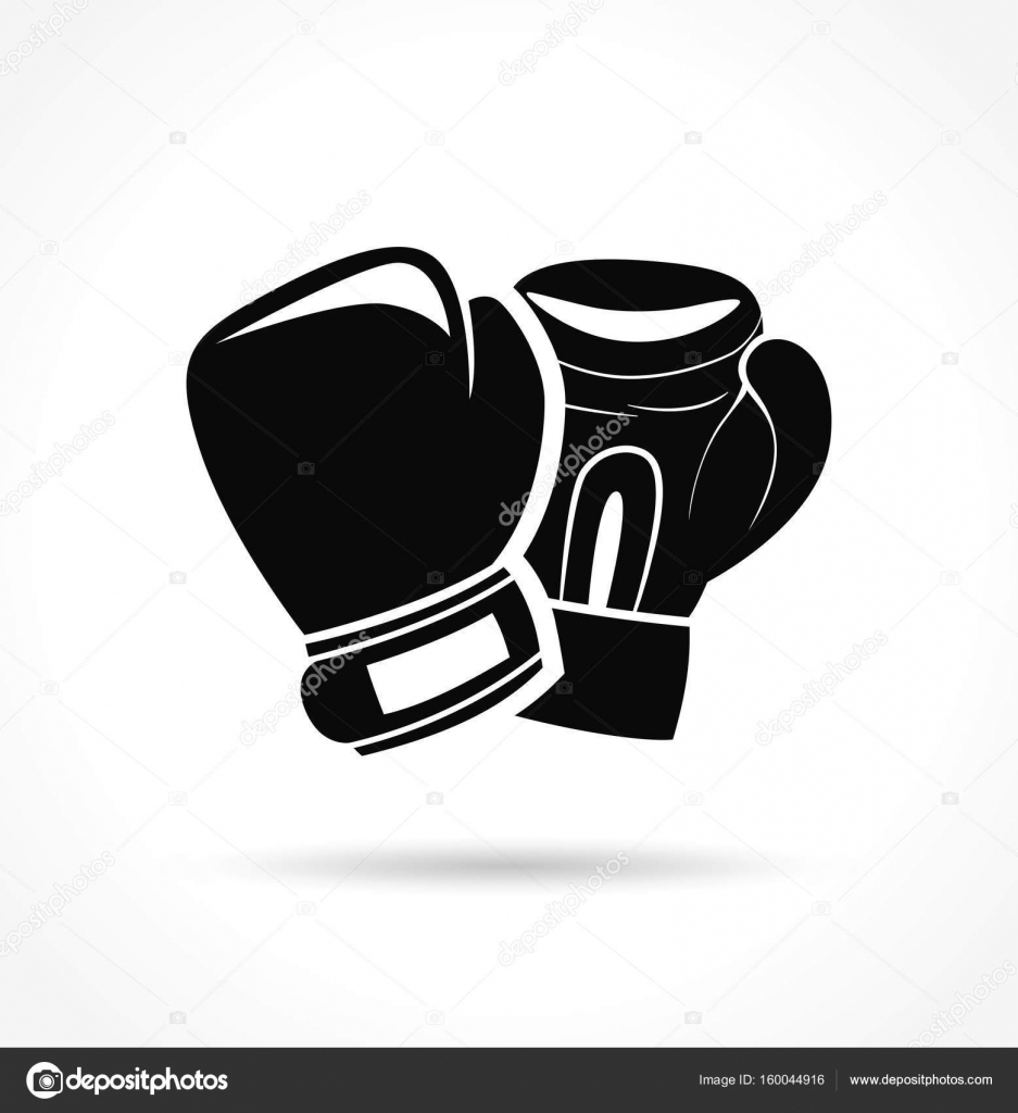 Боксерские перчатки вектор вид сбоку