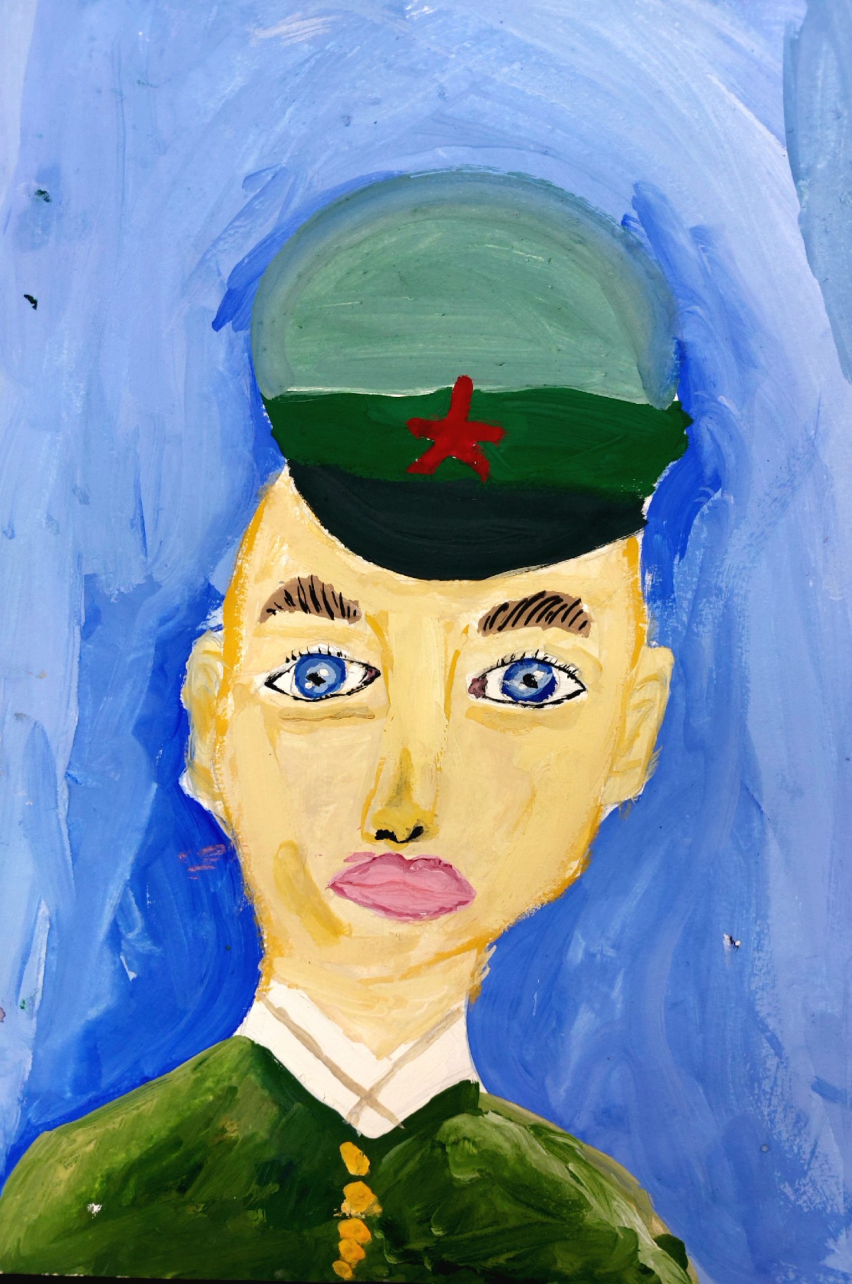 Рисунок солдата для детей 8-9
