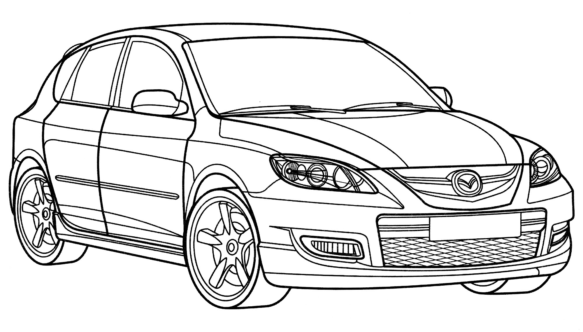 Мазда рисунок (41 фото) » Рисунки для срисовки и не только
