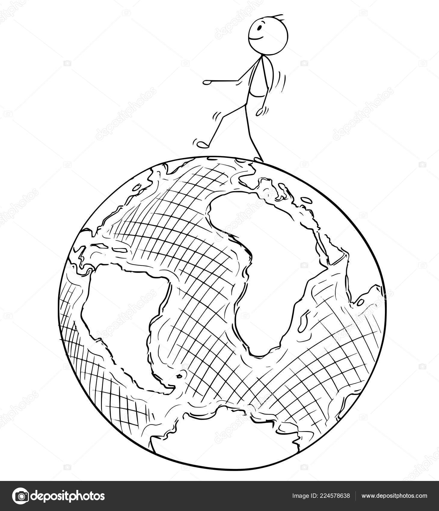 Графические изображения земного шара и людей