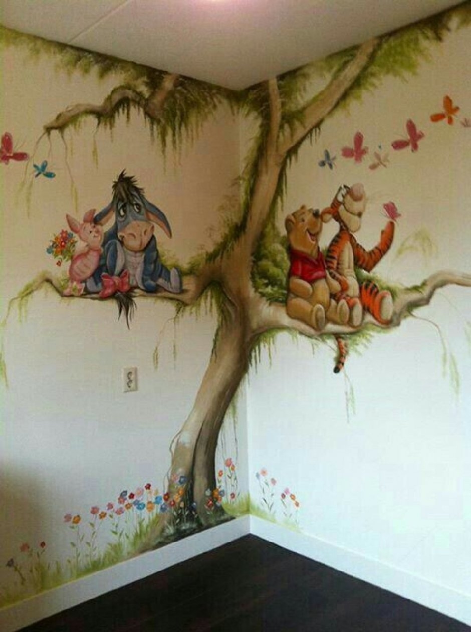 Разрисовать стену в детской