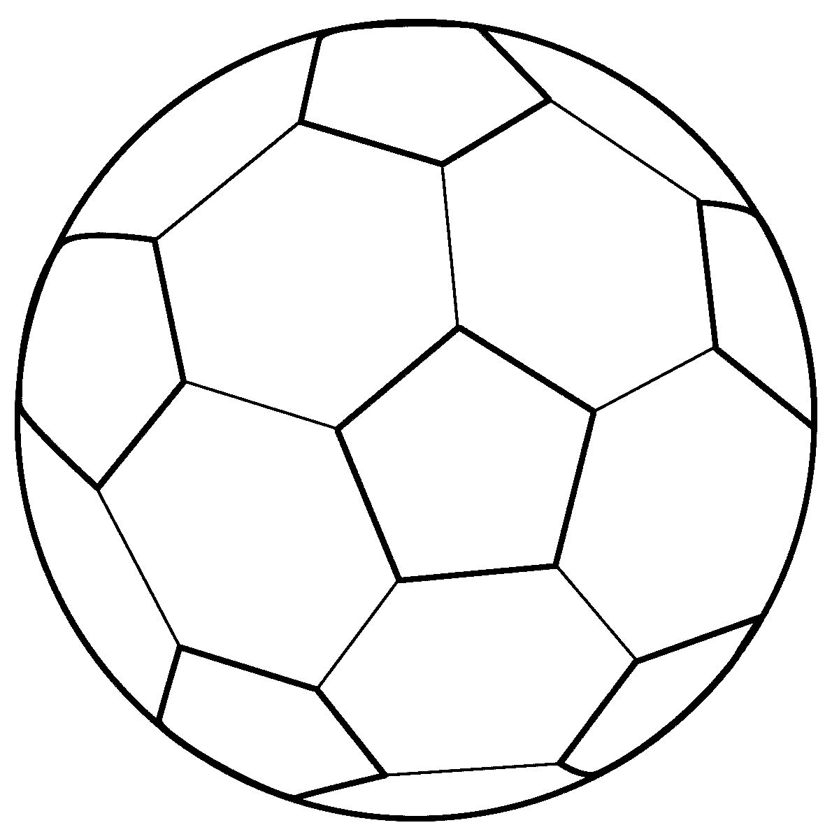 Мячик футбольный раскраска