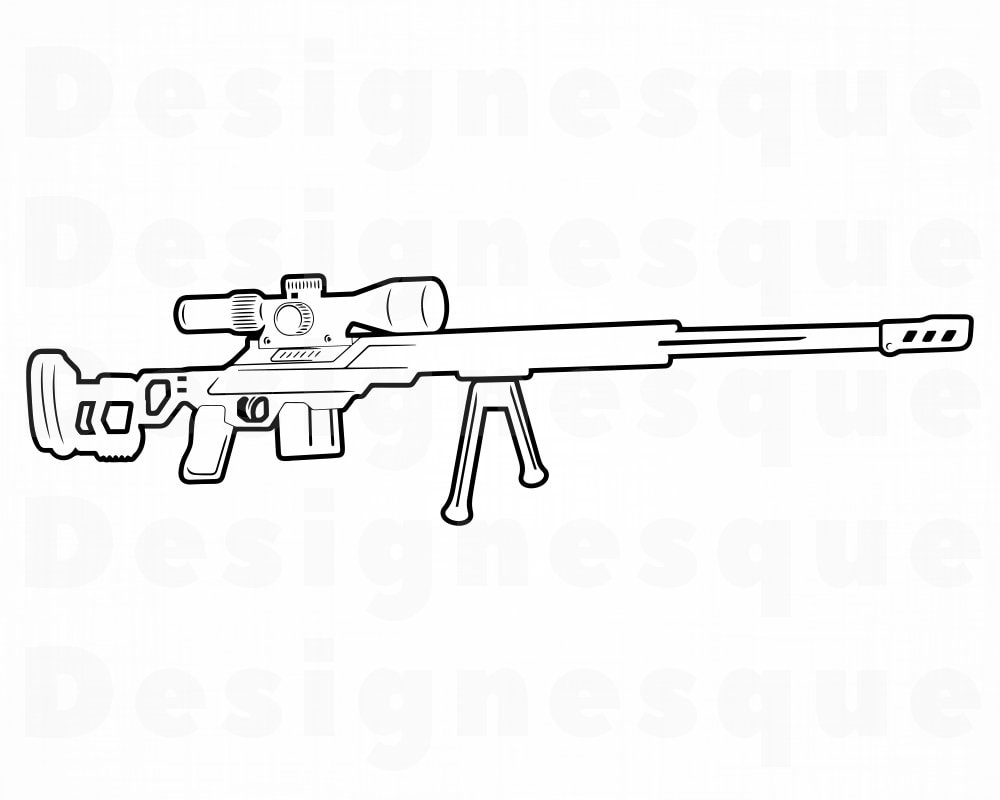 Снайперская винтовка рисунок