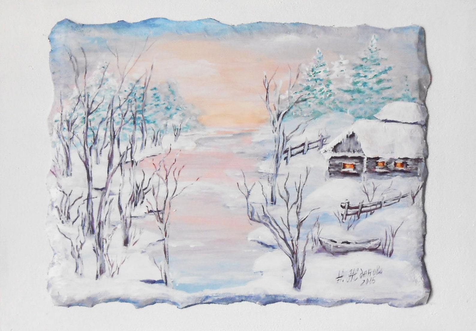 Рисунок на тему зима