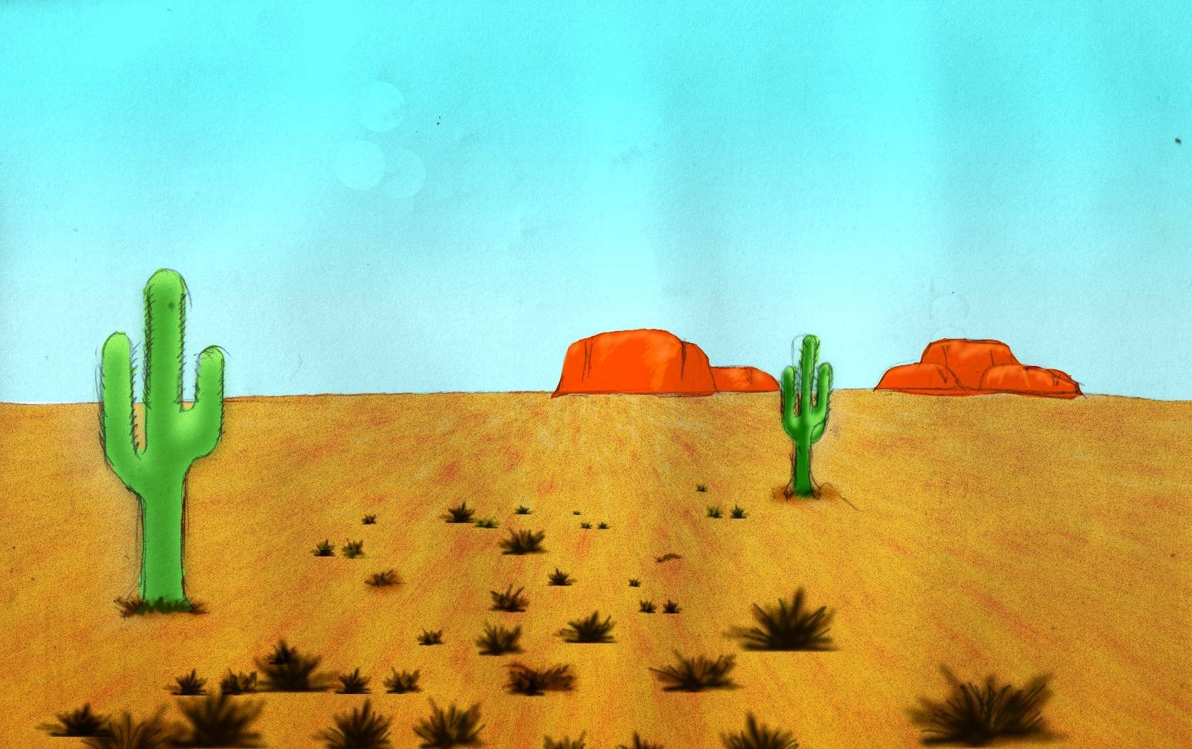 Пустыня рисунок
