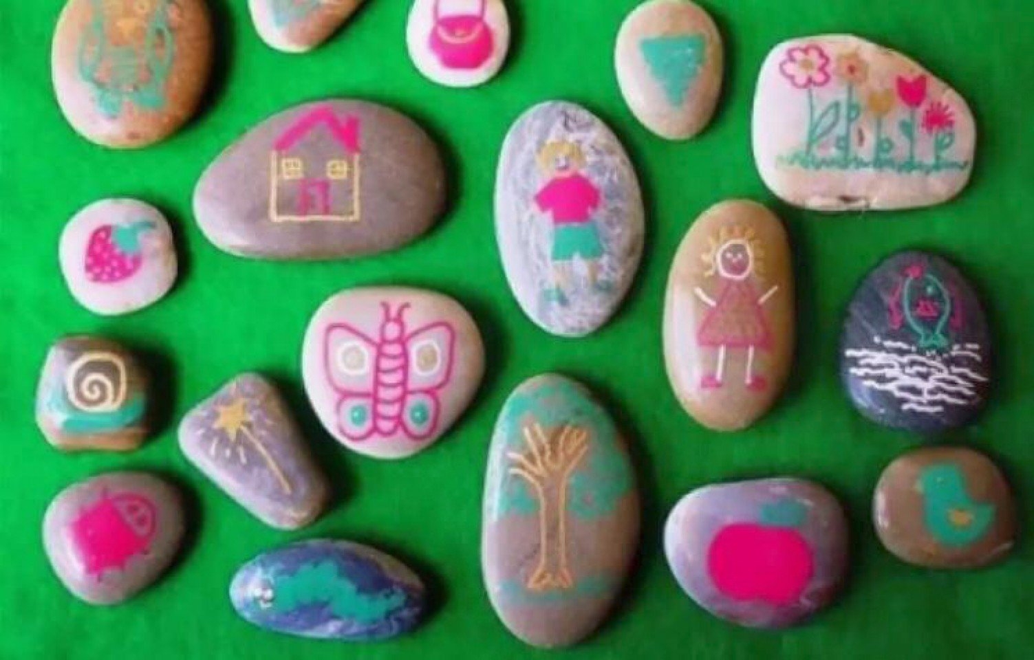 Рисование на камнях в детском саду