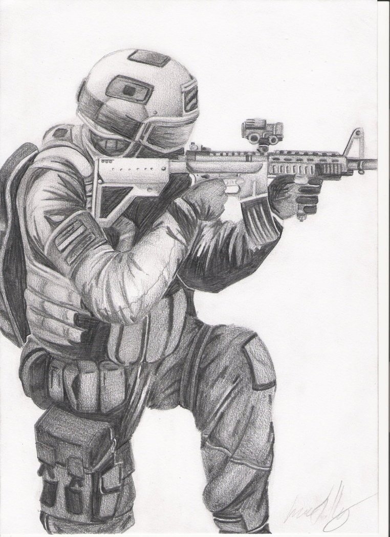 Спецназовец карандашом