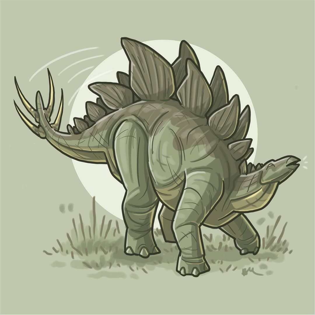 Стегозавр динозавр рисунок
