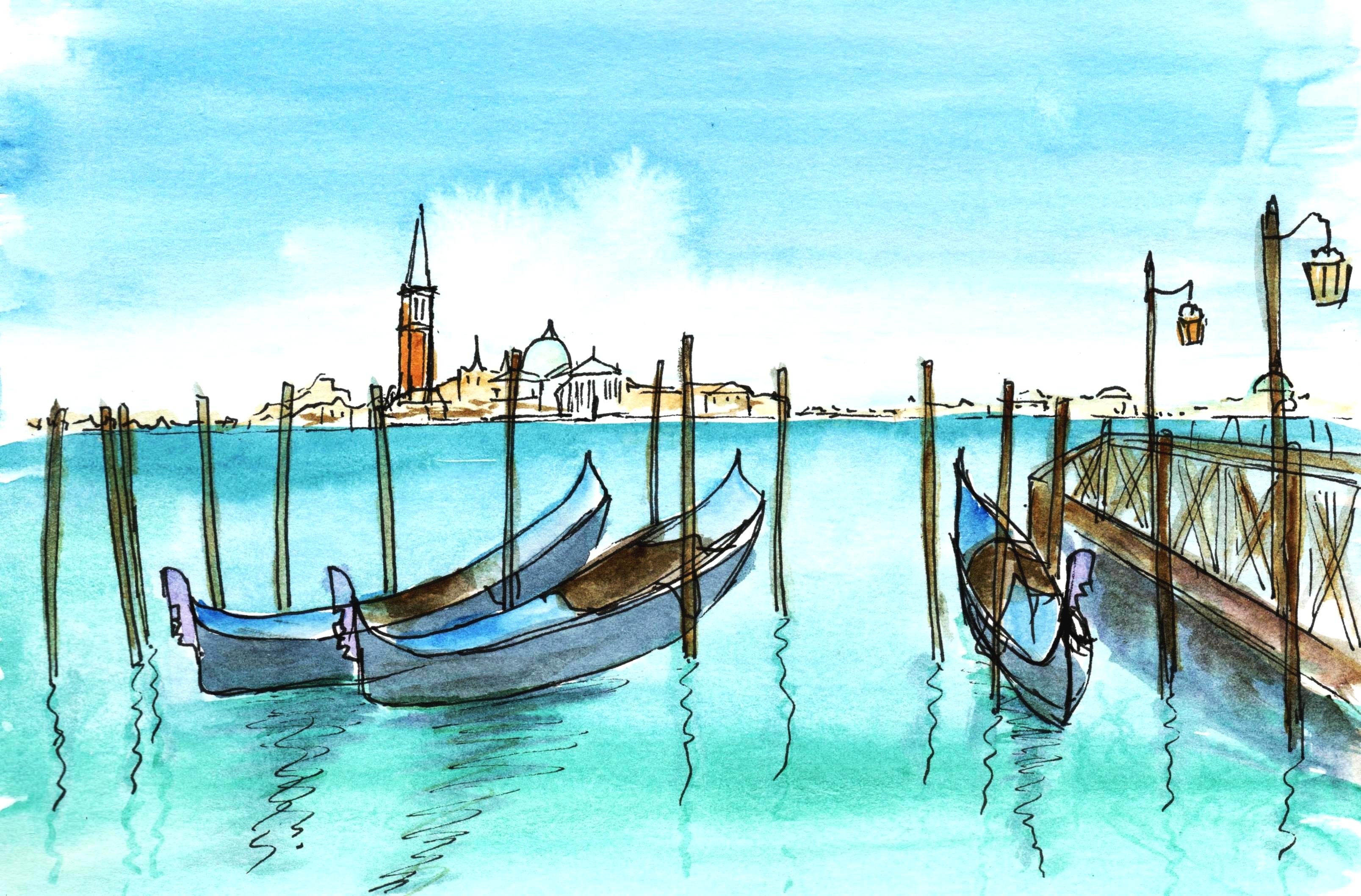 Венеция детские рисунки