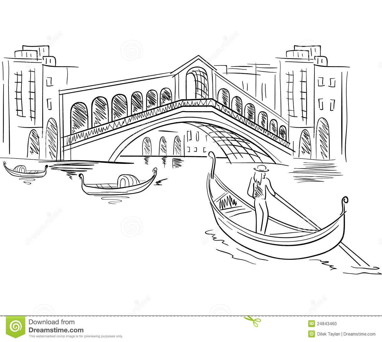 Уголок Венеции с домами каналами и гондолами