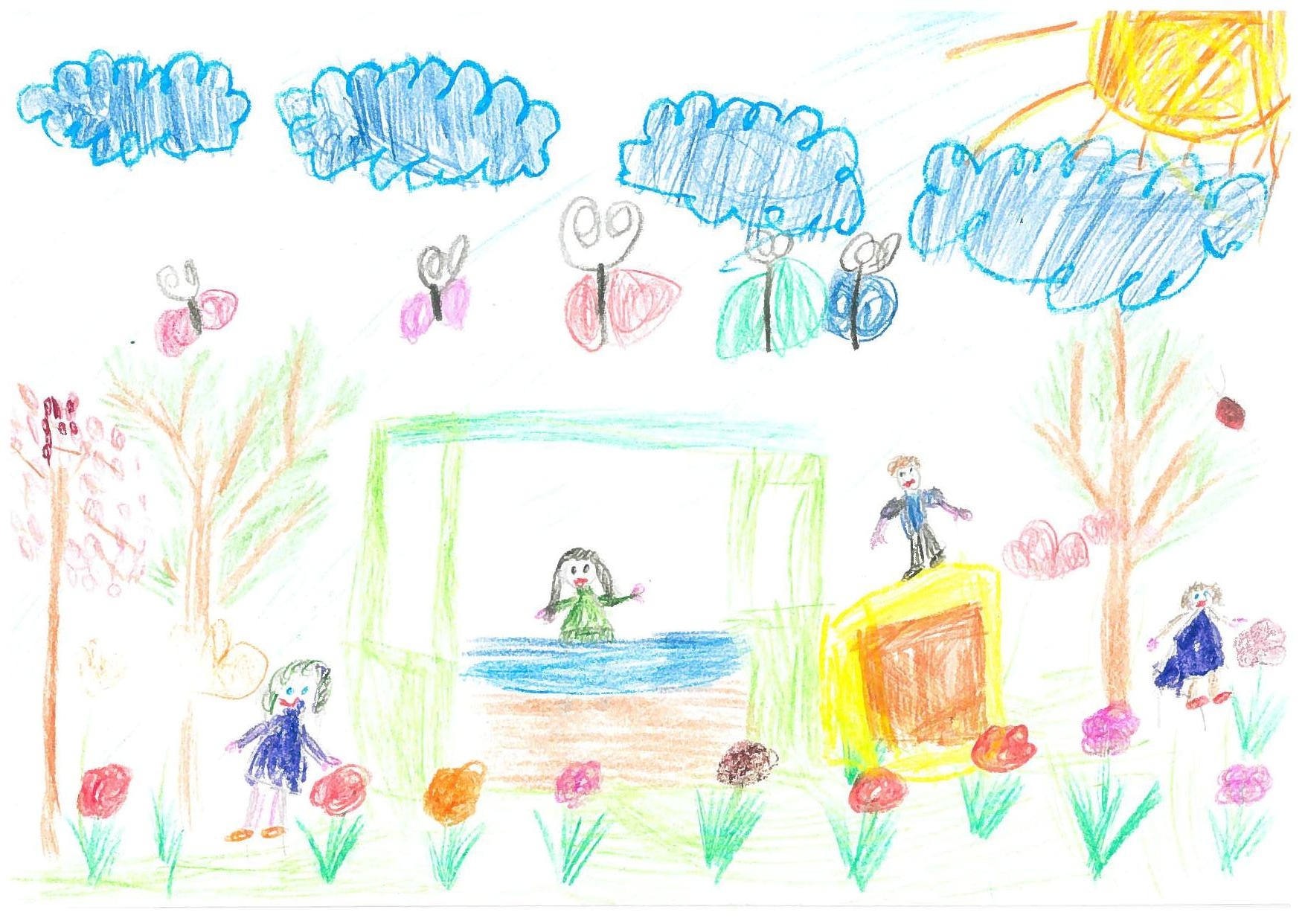 Рисунок мой любимый детский сад 3 года