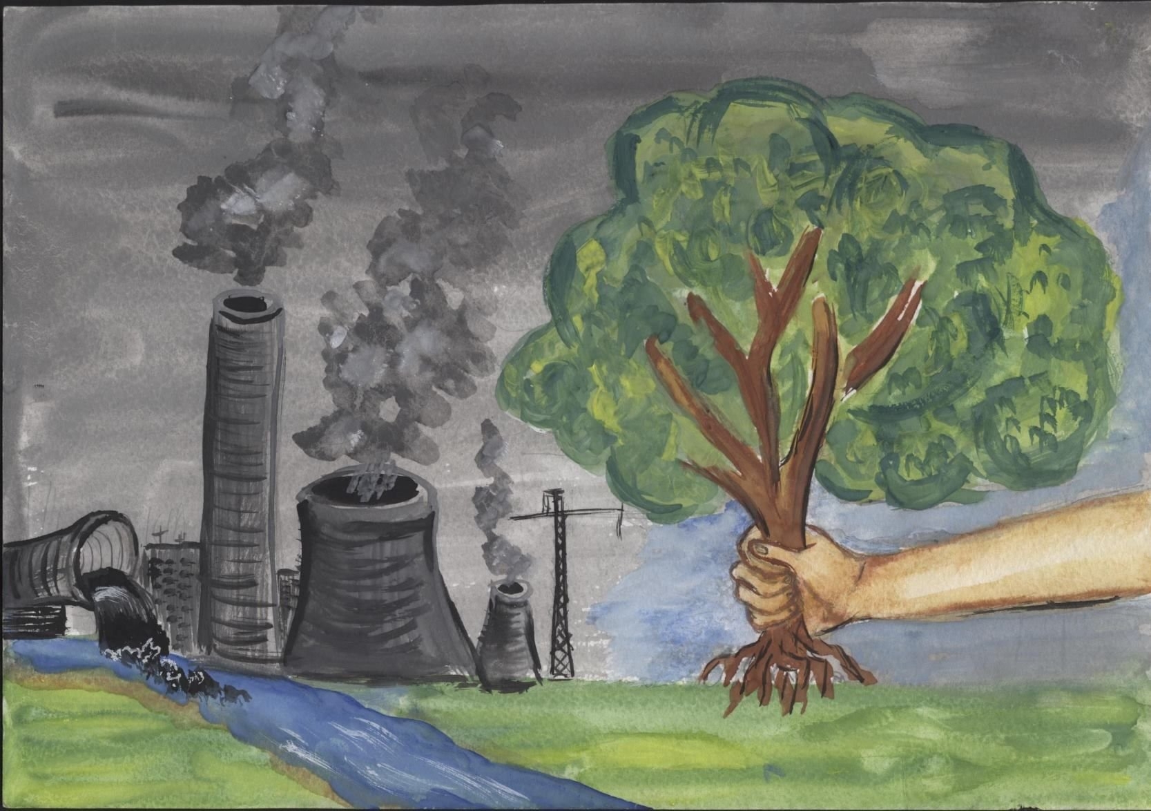 Рисунок на тему экологические проблемы