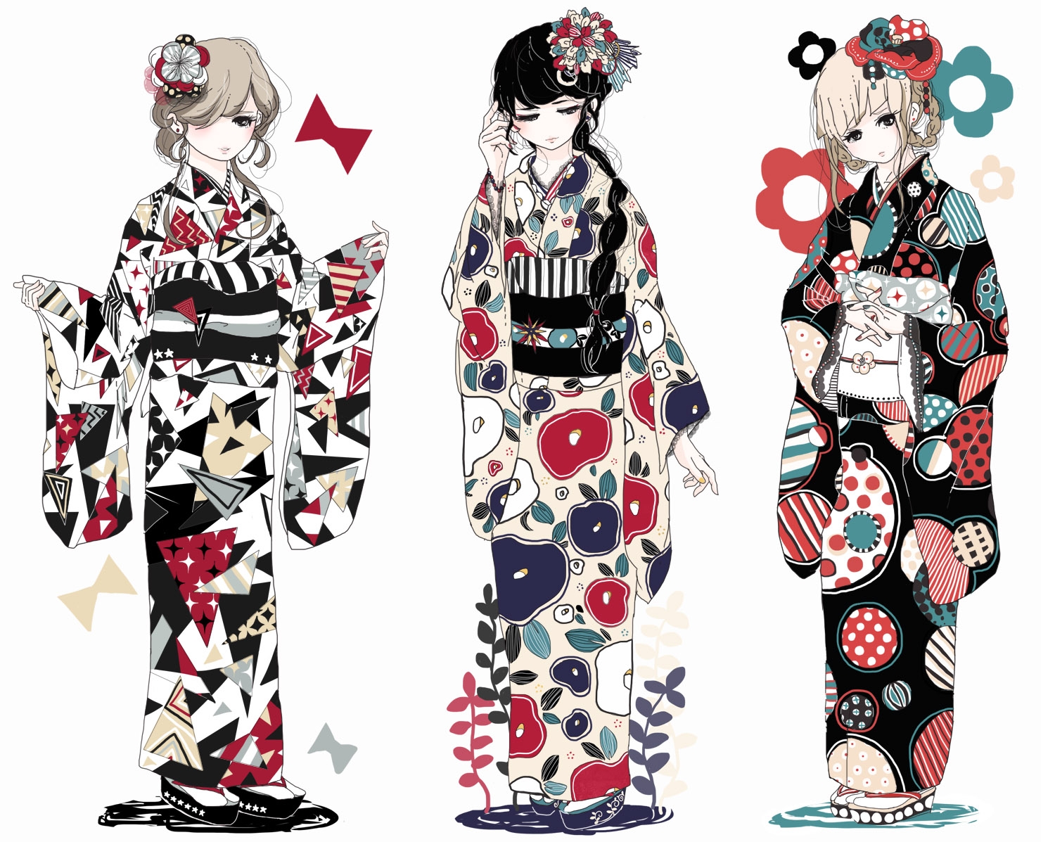 Орнамент кимоно