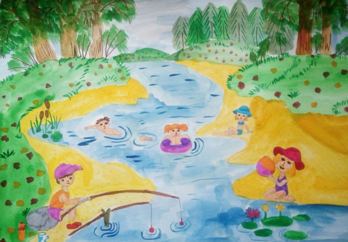 Рисунки на тему лето для детей