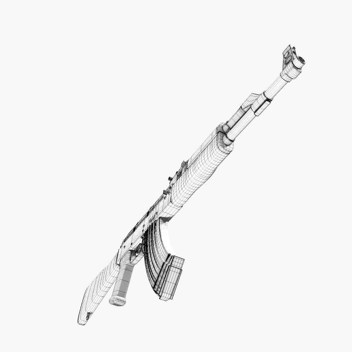 AK 47 рисунок