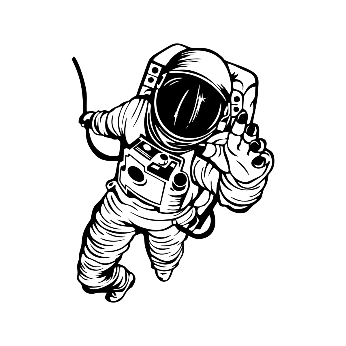 Космонавт - на предплечье