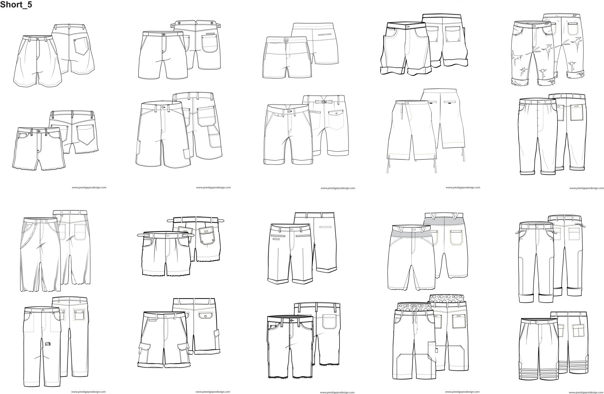 Как рисовать шорты мужские