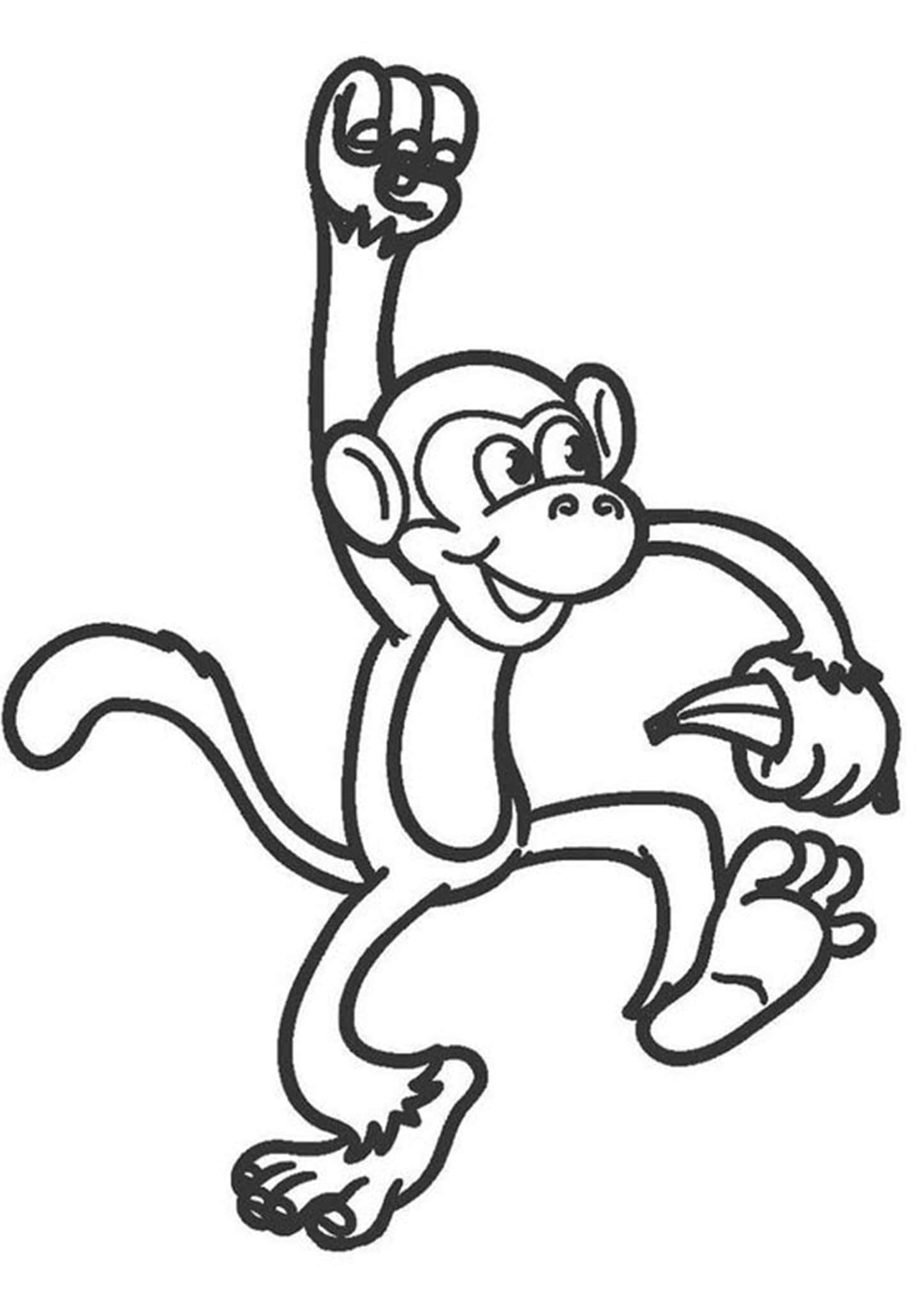 Раскраски обезьяна
