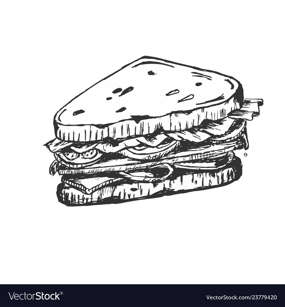 Бутерброд чб