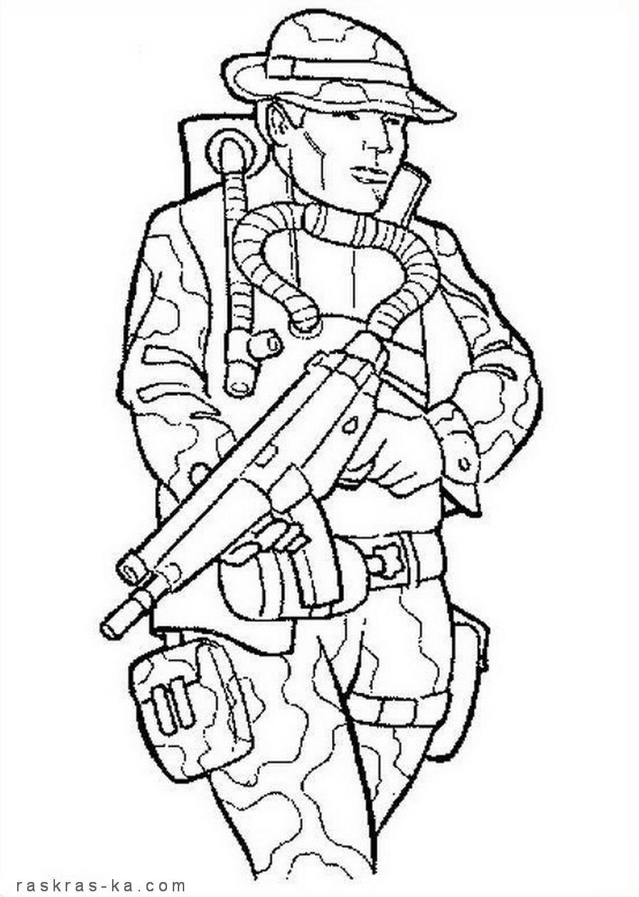 Раскраски Оловянный солдатик