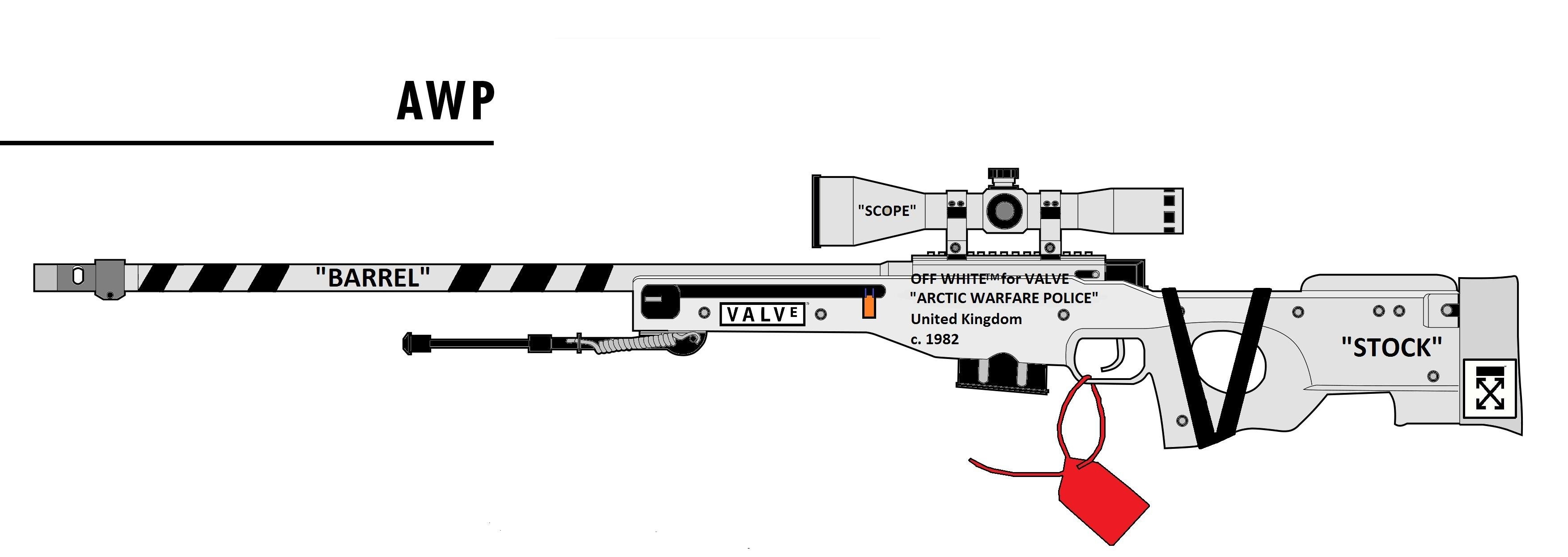 снайперская винтовка awp чертеж фото 38