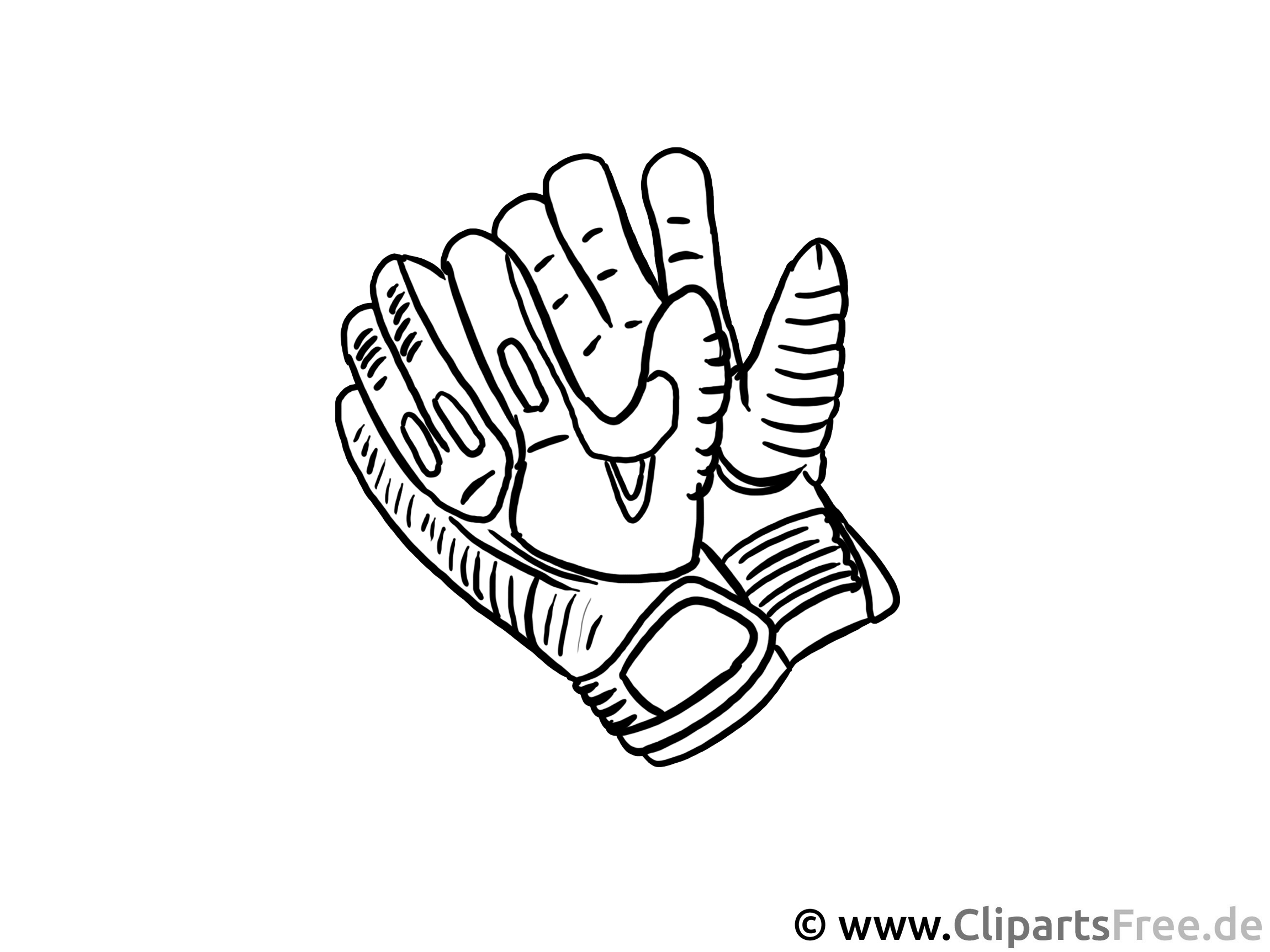 Раскраска футбольная перчатки вратарь