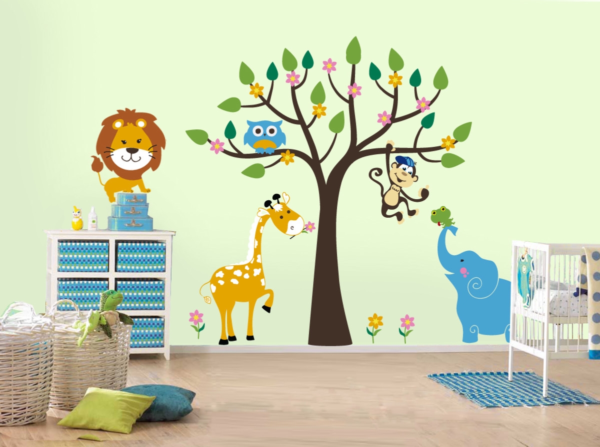 Рисунки на стенах в детской комнате – идеи для росписи