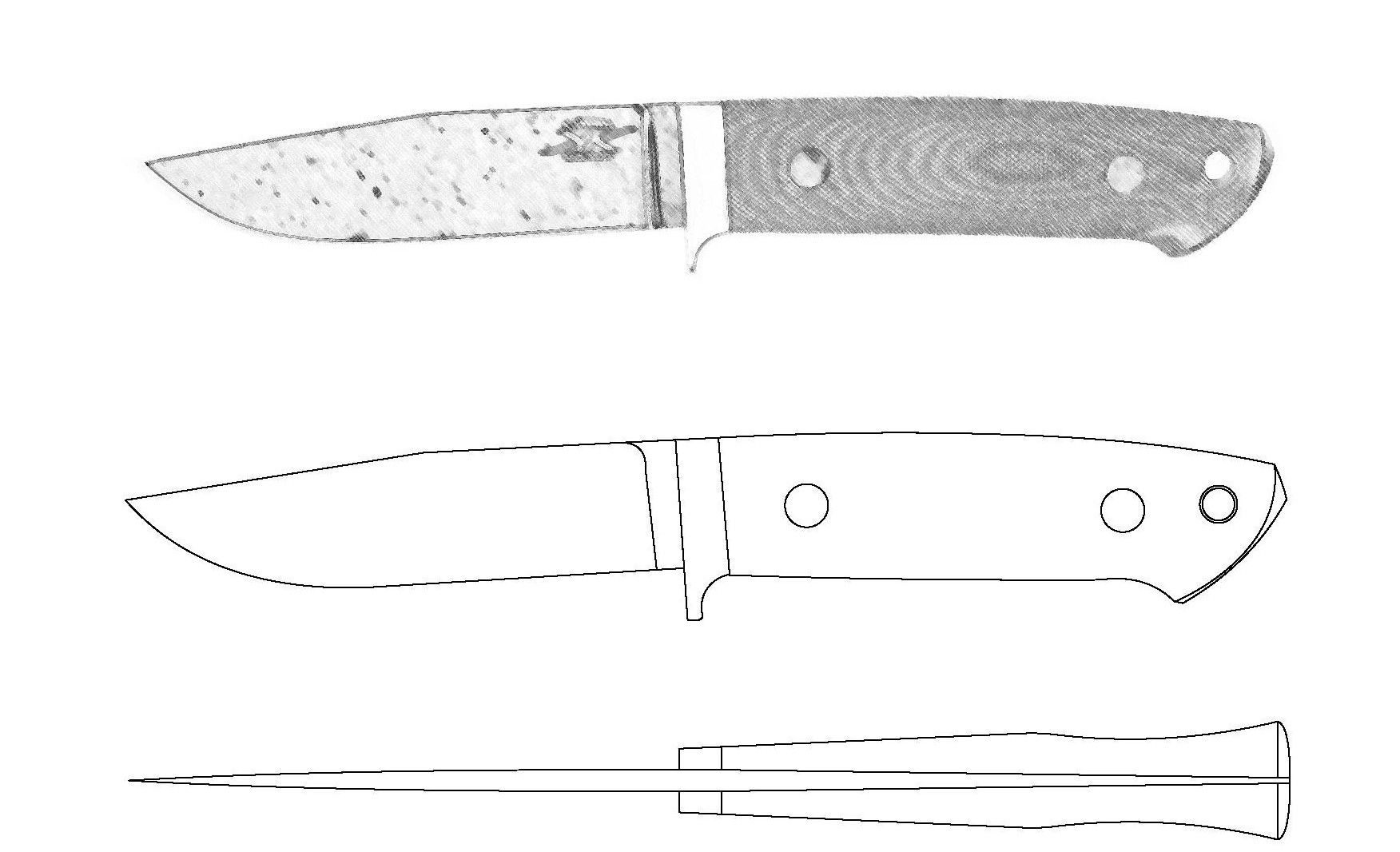 Чертеж ножа Fallkniven