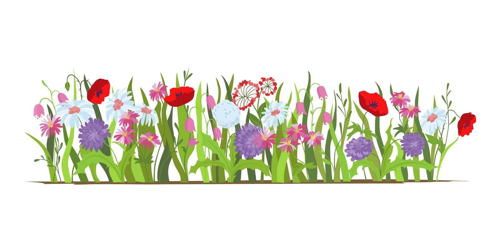 Cartoon Flower field