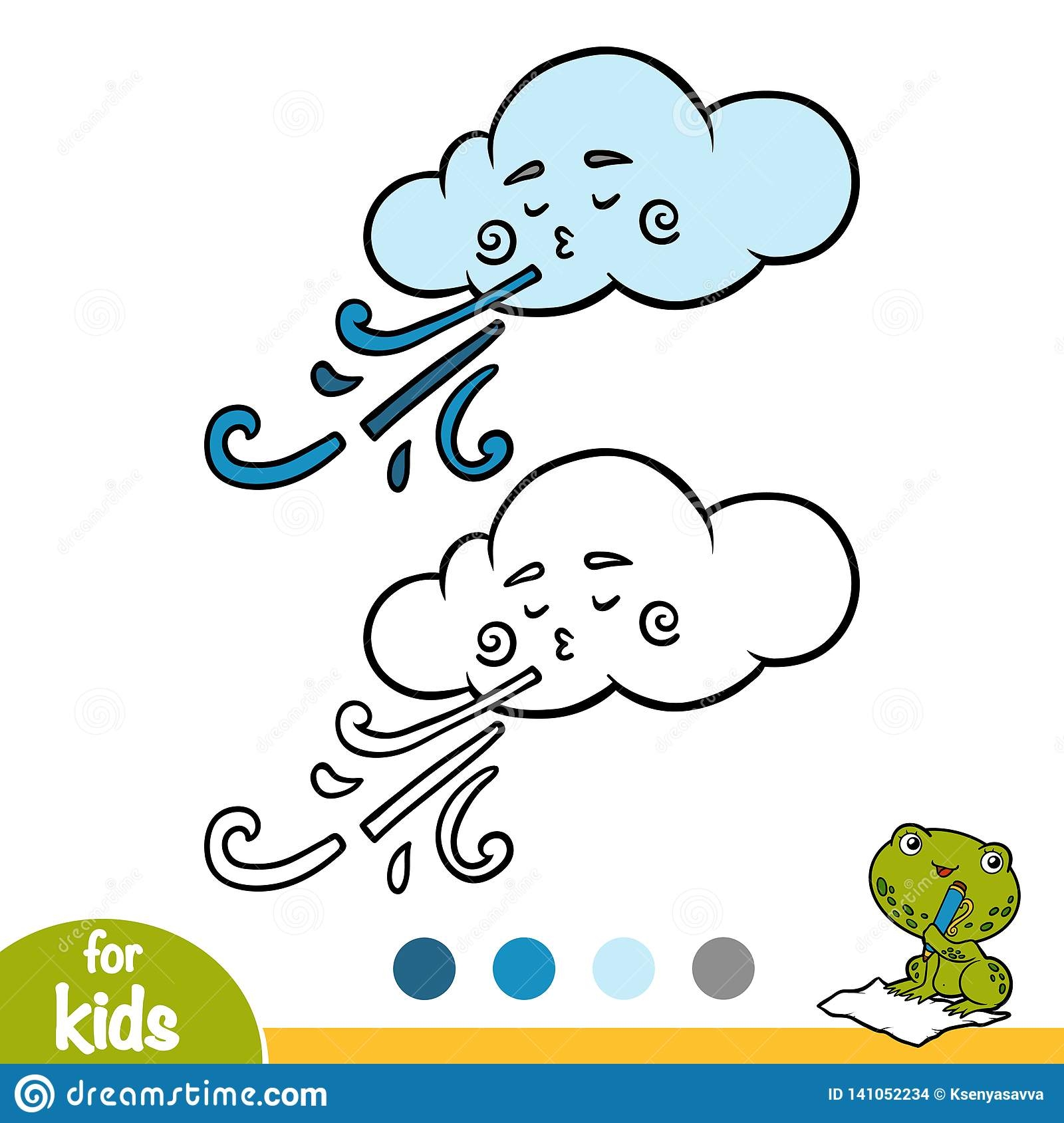 Облако и ветер для детей